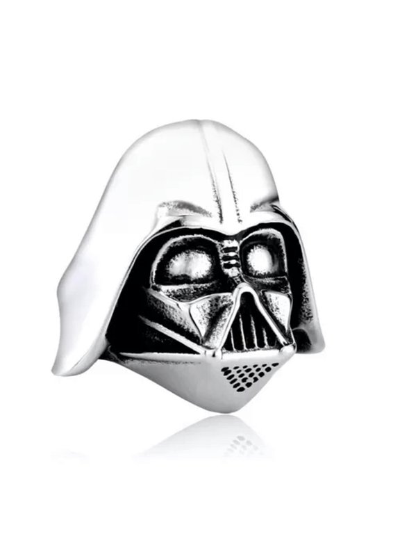 Darth Vader War Robot Warrior Helmet Ring Stainless Steel Biker Punk Men's Ring-9