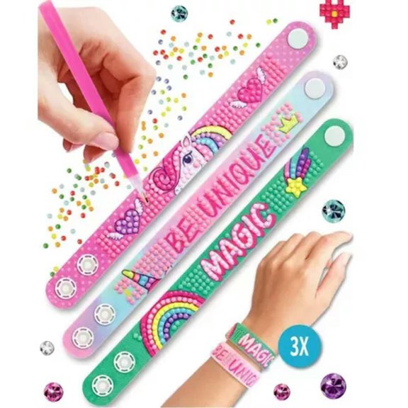 HOOUN Diamond Painting Art Kit Bracelet Band DIY Puzzle Bangle Kit 3pcs/Set -005