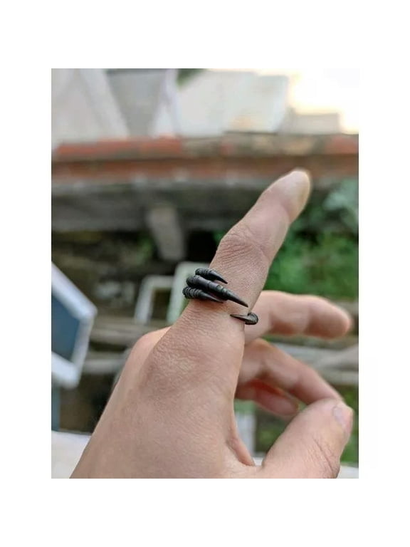Eagle Claw Ring Men's Personalized Fashion Retro Opening Jewelry