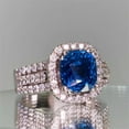 thumbnail image 1 of HOOUN Elegant Jewelry 925 Silver Rings Cubic Zirconia for Women Wedding Ring Size 6-10-#2-8, 1 of 5