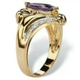 thumbnail image 1 of HOOUN Elegant Women Yellow Gold Filled Rings Cubic Zirconia Jewelry Gift Size 6-11-9-#8, 1 of 2