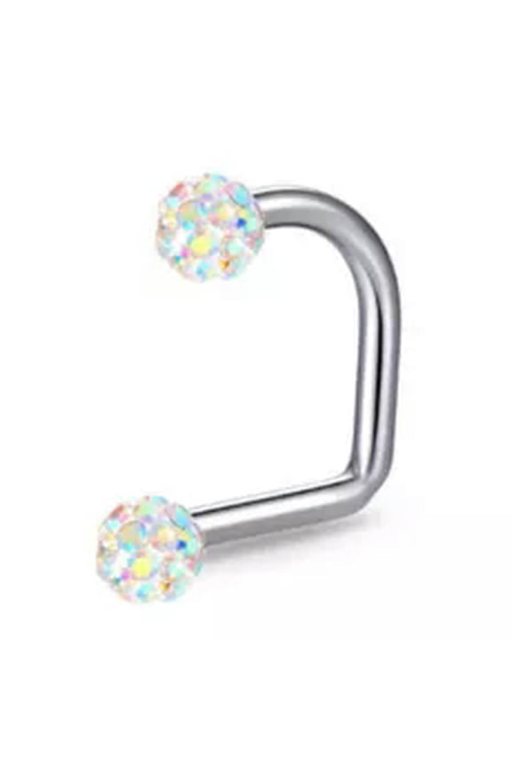 Fake Body Piercing Non-piercing Lip Clip Cuff Piecing Lip Stud Labret Lip Ring-Multi-1.2*10*4mm