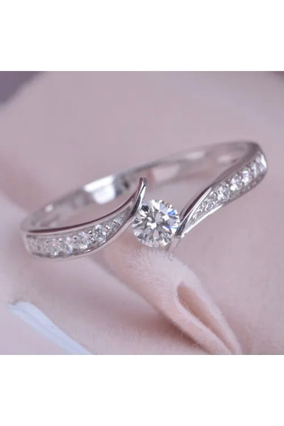 Fashion 925 Silver Rings for Women Men Punk Party Gift Rings Jewelry Size 6-13-9-Silver