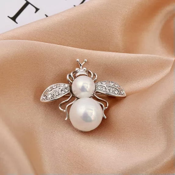 HOOUN Fashion Crystal Enamel Insect Bee Brooch Pin Corsage Women Wedding Jewelry Gifts-#2