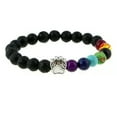 thumbnail image 1 of HOOUN Fashion Dog Paw Print Bracelet Rainbow 7 Chakra Energy Healing Beads Bracelets-252-9, 1 of 9