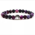 thumbnail image 1 of HOOUN Fashion Dog Paw Print Bracelet Rainbow 7 Chakra Energy Healing Beads Bracelets-278-07, 1 of 9