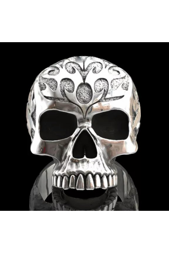Fashion Hip Hop Heavy Ring Gothic Punk Skull Rings Men Party Jewelry Size 6-13-11-Style 6