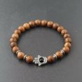 thumbnail image 1 of HOOUN Fashion Men's 8MM Multilayer Wooden Beaded Elasticity Charm Women's Bracelets-10, 1 of 2