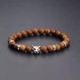 thumbnail image 1 of HOOUN Fashion Men's 8MM Multilayer Wooden Beaded Elasticity Charm Women's Bracelets-75, 1 of 4