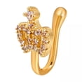 thumbnail image 1 of HOOUN Non Piercing Nose Ring Body Jewelry Fashion Nostril Ring Hoops Cubic Zirconia-6, 1 of 9