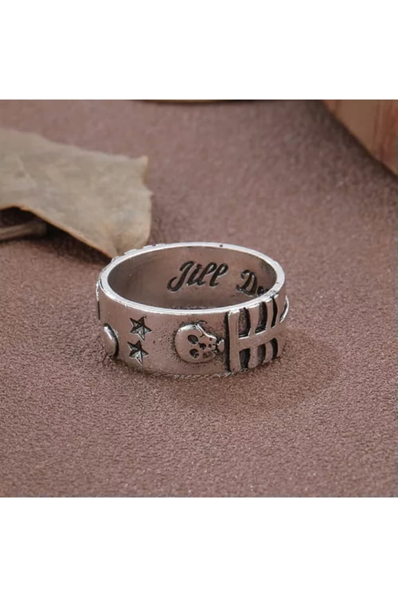 Fashion Punk 925 Silver Viking Skull Ring Women Men Party Jewelry Gift Size 6-13-Style 4-7