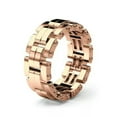 thumbnail image 1 of HOOUN Fashion Punk Men's Women's Simulated Alloy Copper Finger Rings Wedding Jewelry-Style 1-Rose Gold-7, 1 of 9