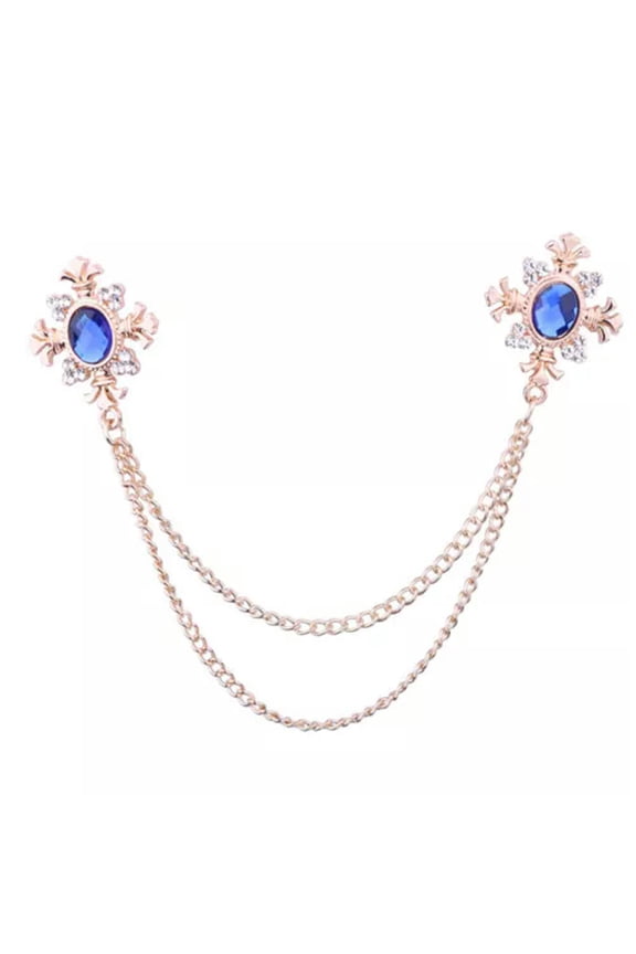Fashion Rhinestone Personalized Brooch Pin Breastpin Clothing Collar Jewelry-1
