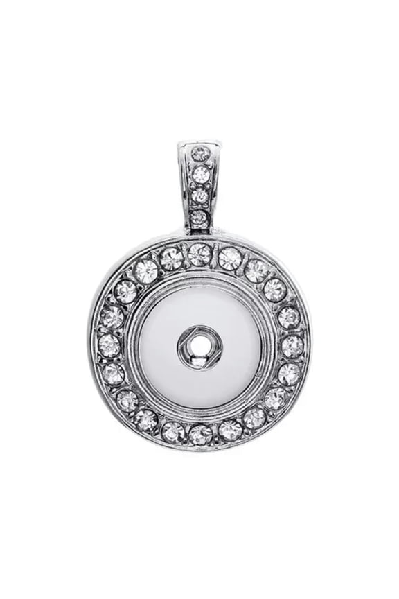 Fashion Simple Dangle Snap Pendant Necklace Fit 18-20mm Snap Button Jewelry-#03