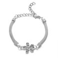 thumbnail image 1 of HOOUN Fashion Women 925 Silver Crystals Bracelet Butterfly Cross Evil Eye Love 0960-13, 1 of 2