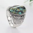 thumbnail image 1 of HOOUN Fashion Women 925 Silver Jewelry Wedding Rings Oval Cut Gemstone Ring Size 6-11-#8-8, 1 of 3