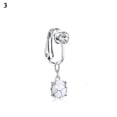 thumbnail image 1 of HOOUN Faux Body Piercing Navel Clip on Belly Button Rings Fake Belly Piercing-A-3, 1 of 9