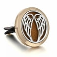 thumbnail image 1 of HOOUN Gold Aromatherapy Essential oil Stainless Diffuser Locket Vent Clip Car Gift-03, 1 of 8