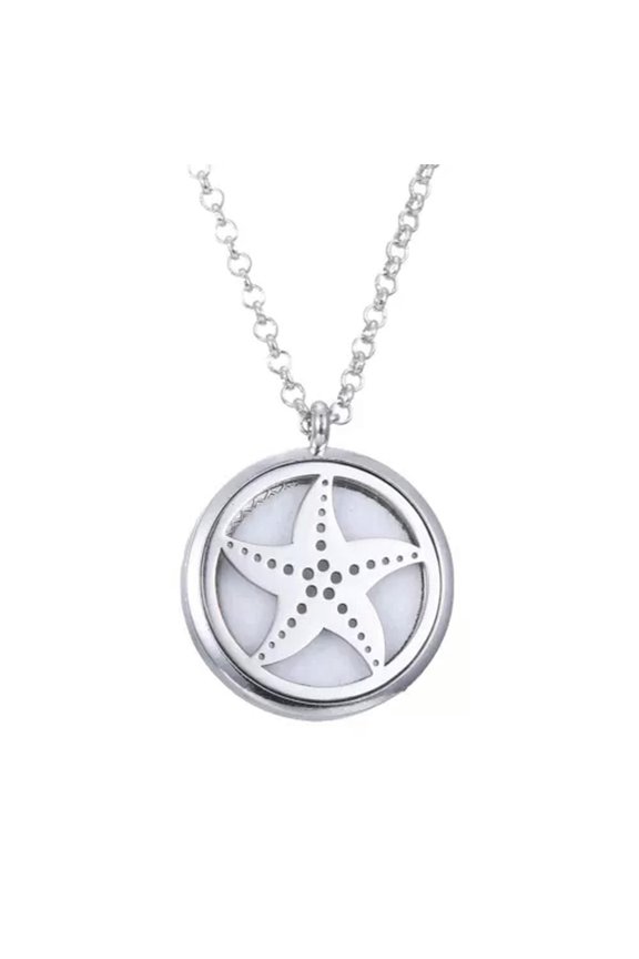 Good Round Aromatherapy Essential Oil Perfume Diffuser Locket Pendant Necklace -3135