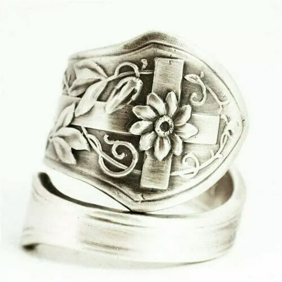 HOOUN Gorgeous 925 Silver Women Cubic Zirconia Wedding Rings Jewelry Gifts Sz 6-10-Silver-13
