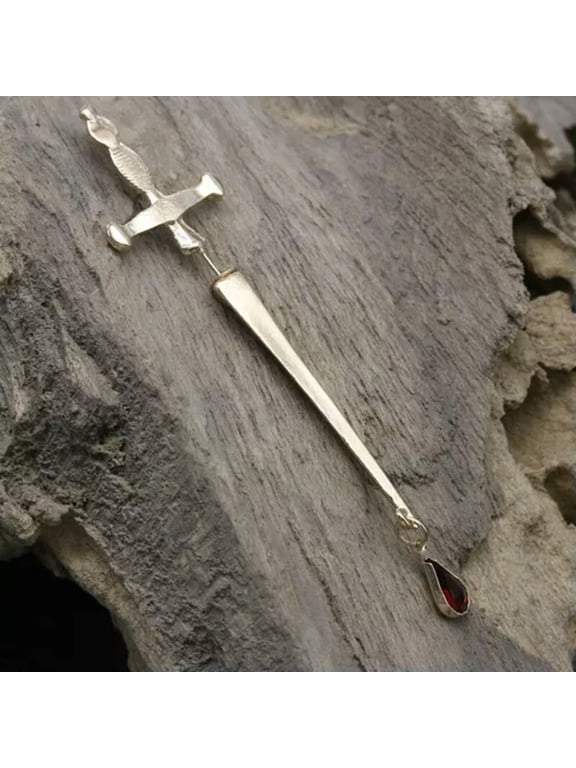 Gothic Dagger Sword Screw Piercing Earrings Punk Men Women Jewelry Party Gift-1pc Gold