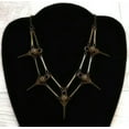 thumbnail image 1 of HOOUN Gothic Skull Birds Pendant Choker Necklace for Men Women Wizard Jewellery-Bronze Raven Head Flower, 1 of 3