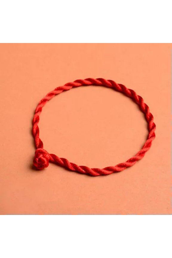Handmade Knot Lucky Red String Braided Fate Bracelet Wristband Love Couples Gift-Red #1