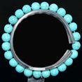 thumbnail image 1 of HOOUN Handmade Natural Healing 4mm 6mm 8mm 10mm Gemstone Round Beads Stretch Bracelet -8mm-37 Turquoise 1, 1 of 3