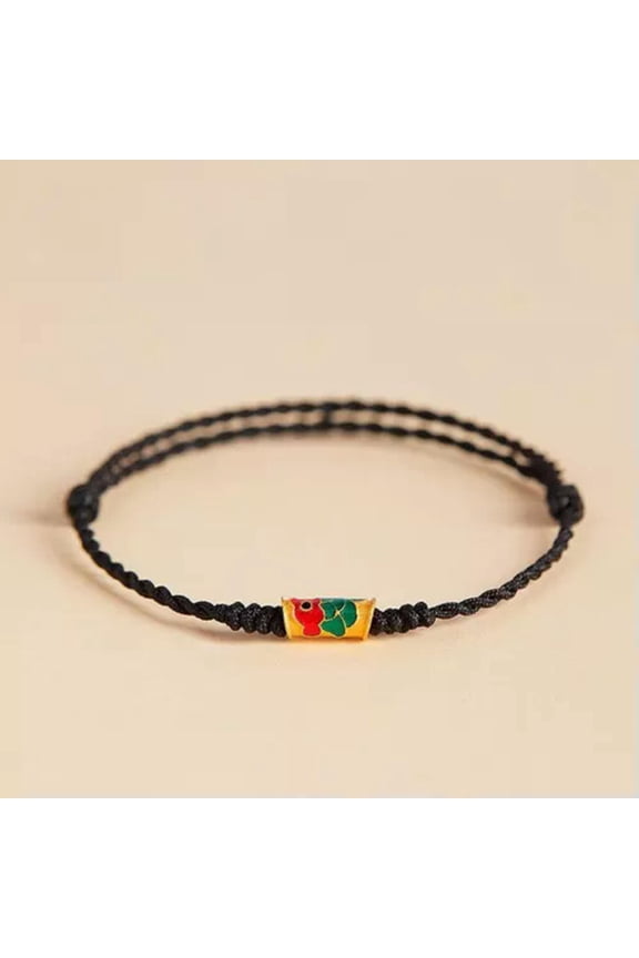 Handmade Red Black String Lucky Bracelets For Men Women Adjustable Bracelets#-04