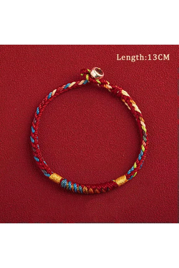 Handmade Tibetan Bracelet Colorful Thread Good Lucky Knots Red Thread Bracelet#-A7