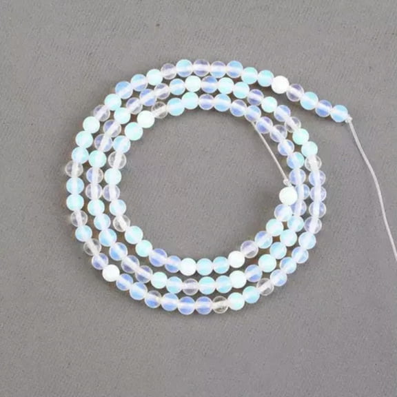HOOUN High Quality Gemstone Strands Loose Round Stone Beads Jewelry DIY Making 3mm-Opal