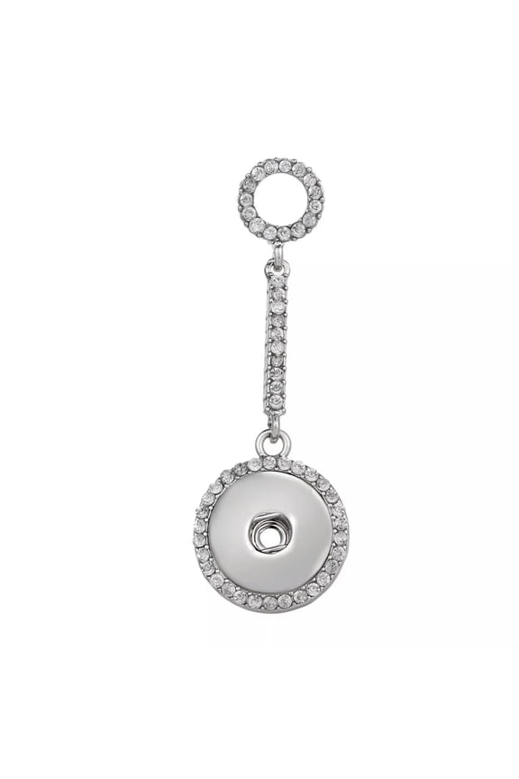 Hot Women Crystal Jewelry Necklace Pendant Fit 18mm Snap Button Jewelry DIY