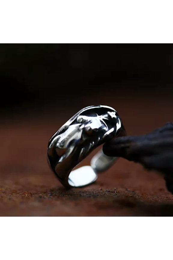 Individual Art Sexy Nude Body Ring Stainless Steel Men Women Angel Venus Ring-13