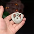 thumbnail image 1 of HOOUN Jade Heart Pendant Necklace Jewelry Double-sided Carved Amulet Natural Gifts, 1 of 1
