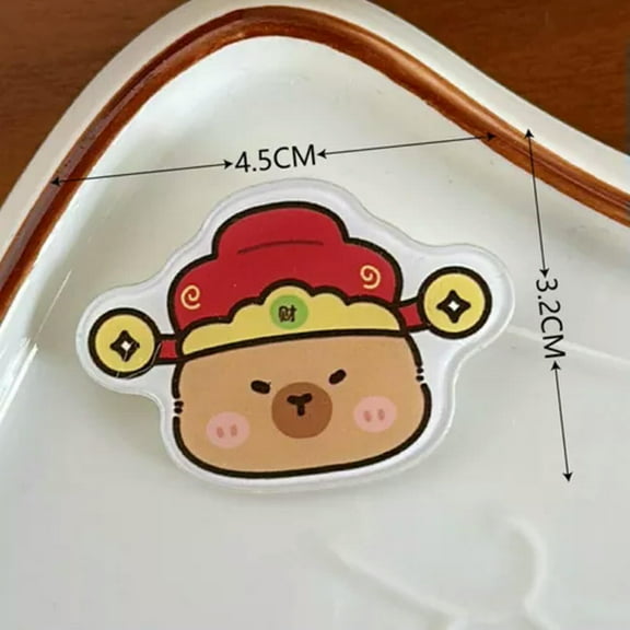 HOOUN Lovely Creative Capybara Brooch Clothes Bag Jewelry Pin Badges Decoration Gi-yy-2