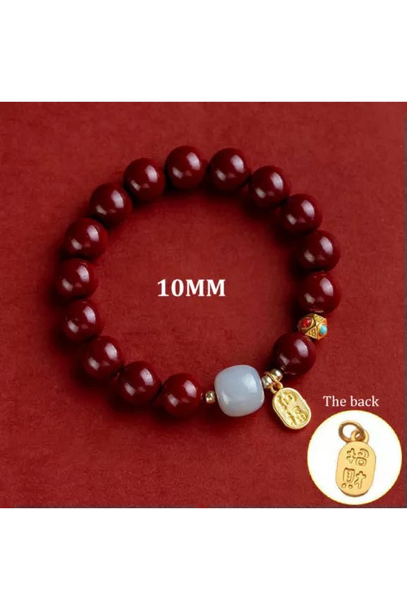 Lucky Wealth Red String Bead Bracelet Bangle Handmade Adjustable Attract Money#-10mm