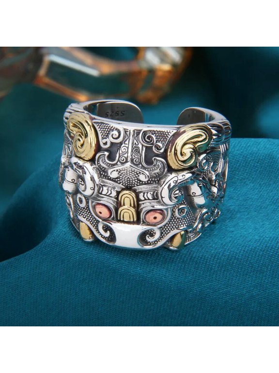 Male Divine Beast Kui Niu Ring Aggressive Index Finger Ring Gifts Ring