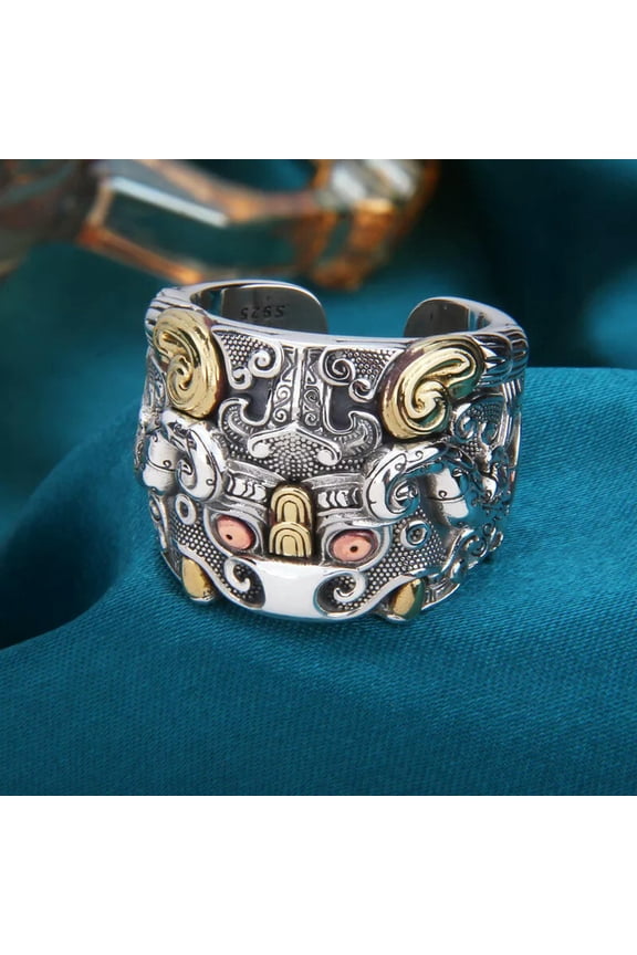 Male Divine Beast Kui Niu Ring Aggressive Index Finger Ring Gifts Ring