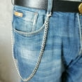 thumbnail image 1 of HOOUN Men Stainless Steel Curb Link Wallet Chain Keychain Purse Trouser Chain 8mm 22'', 1 of 5