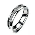 thumbnail image 1 of HOOUN Men Women Stainless Steel Couple Wedding Ring Titanium Fashion Band Size 6-12-silver-7, 1 of 8