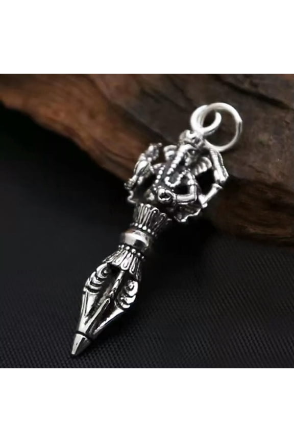 Men's Silver Thailand Elephant Amulet Pendant Necklace Chain Protection Jewelry