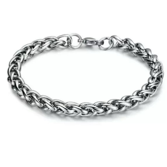 HOOUN Men's Stainless Steel Bracelet Box Fashion Chain Link Fashion Chunky Gift-5 MM