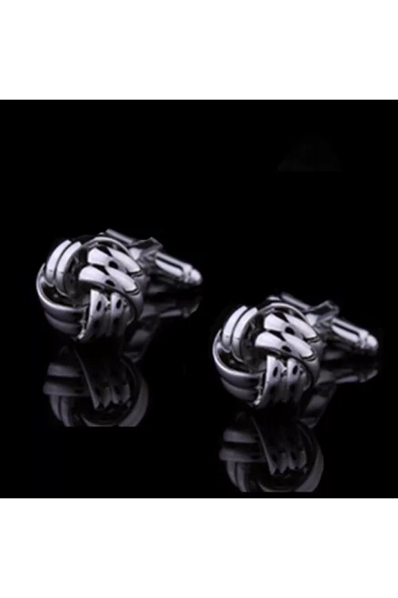 Men's Stainless Steel Vintage Silver Laser Cuff Links Wedding Party CRI-lq_-Silver