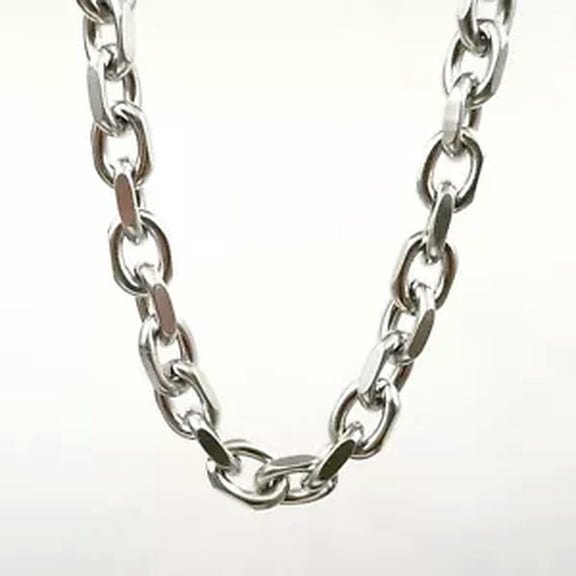 HOOUN Mens Necklace Higih Polished Stainless Steel Rolo Chain Rollo Chain For Gift 8mm-18 inch