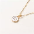 thumbnail image 1 of HOOUN Metal A-Z 26 English Letters Alphabet Initials Pendant Necklace Women Men Gift-M, 1 of 9