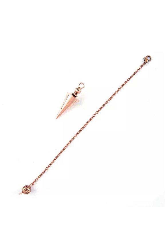Metal Pendulum For Antique Spiritual Pendulo Radiestesia Healing Pendule Jewe:yq-Copper
