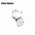 thumbnail image 1 of HOOUN Mini Chakra Fox Animal Crystal Stone Quartz Pendant for Necklace Jewelry Gift-Clear Quartz, 1 of 3