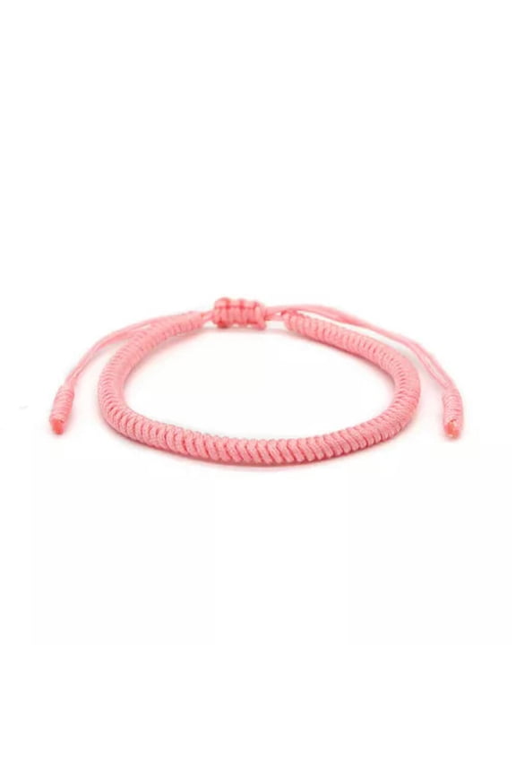 Minimalist Handmade Snake Knot Craft Braided Rope Bracelet For Men Women-Pink