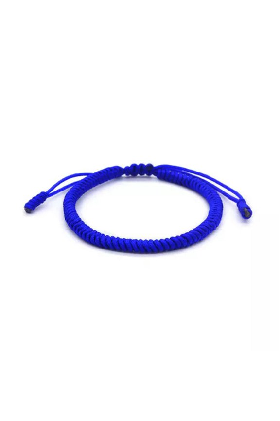 Minimalist Handmade Snake Knot Craft Braided Rope Bracelet For Men Women-Royal Blue color