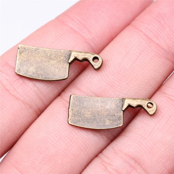 HOOUN Multicolor 260 Pcs Tibet Silver Kitchen Knife Charms 23X9MM B11451-Bronze plated-260 PCS